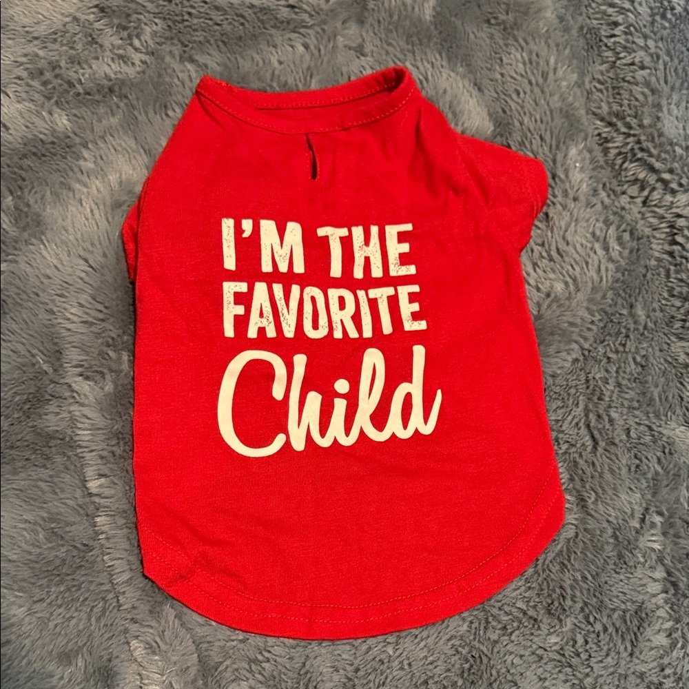 Bond & Co Red Dog Shirt - I'm the Favorite Child